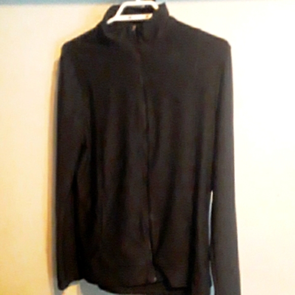 Black Zip-Up Sweater Medium - Picture 1 of 2